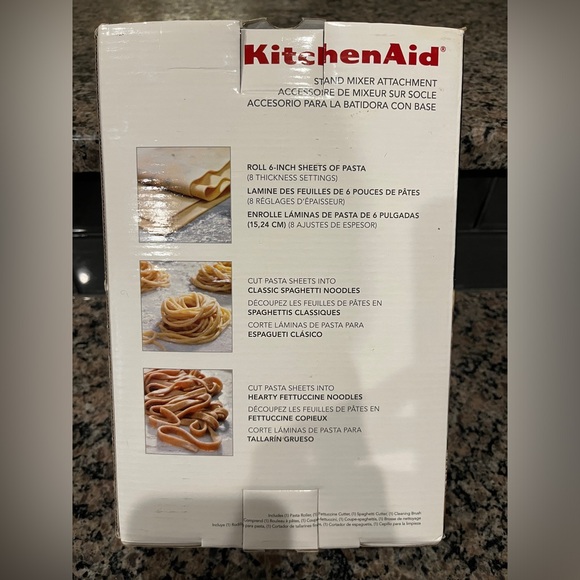 KitchenAid 3-Piece Pasta Roller & Cutter Set - Picture 2 of 3